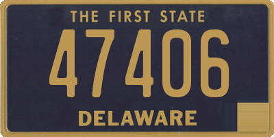 DE license plate 47406