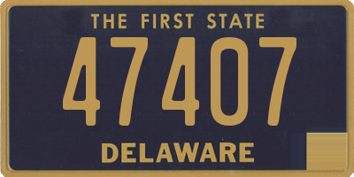 DE license plate 47407