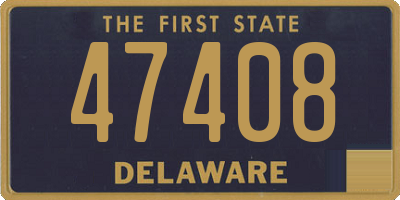 DE license plate 47408