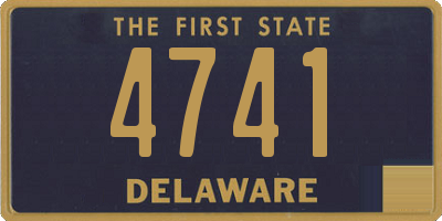 DE license plate 4741