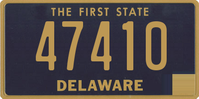 DE license plate 47410