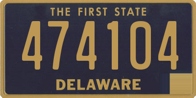 DE license plate 474104