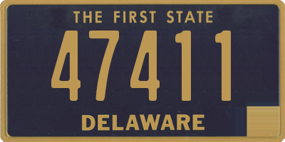 DE license plate 47411