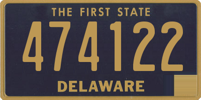 DE license plate 474122