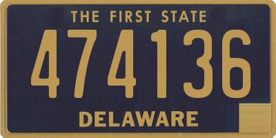 DE license plate 474136