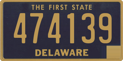 DE license plate 474139