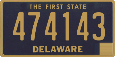 DE license plate 474143