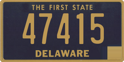 DE license plate 47415