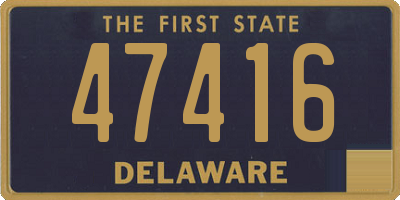 DE license plate 47416