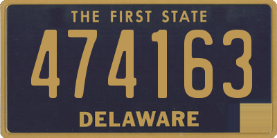 DE license plate 474163