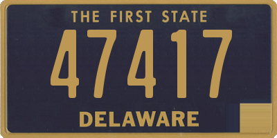 DE license plate 47417