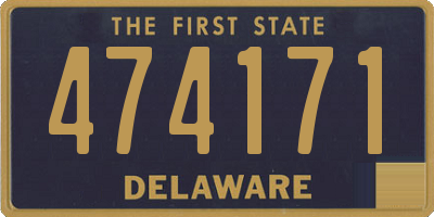 DE license plate 474171