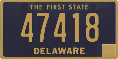 DE license plate 47418