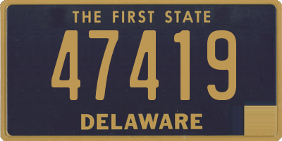 DE license plate 47419