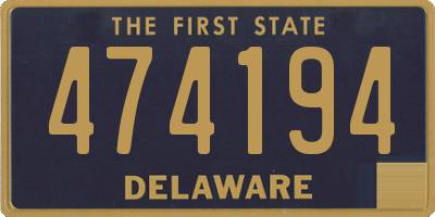 DE license plate 474194