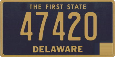 DE license plate 47420