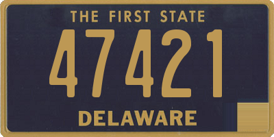 DE license plate 47421