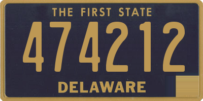 DE license plate 474212
