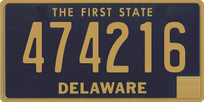 DE license plate 474216