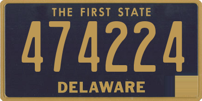 DE license plate 474224