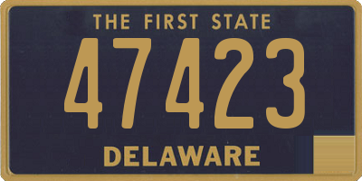 DE license plate 47423