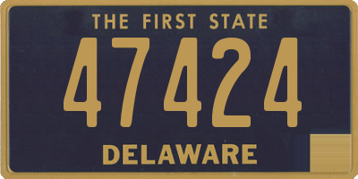 DE license plate 47424