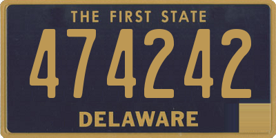 DE license plate 474242
