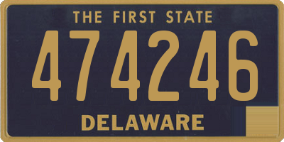 DE license plate 474246