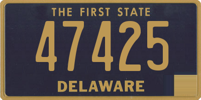 DE license plate 47425