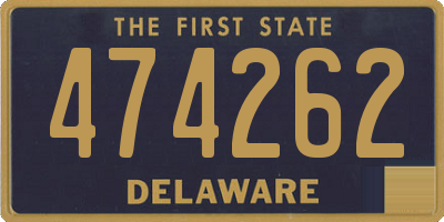 DE license plate 474262