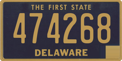 DE license plate 474268