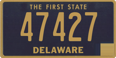 DE license plate 47427