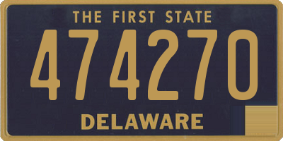 DE license plate 474270