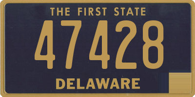 DE license plate 47428