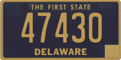 DE license plate 47430