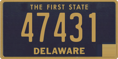 DE license plate 47431