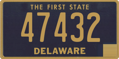 DE license plate 47432