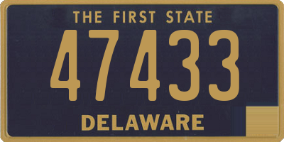 DE license plate 47433