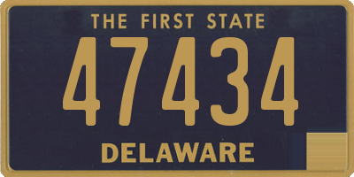 DE license plate 47434