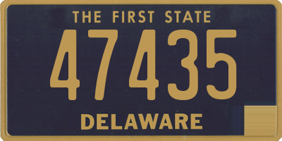 DE license plate 47435