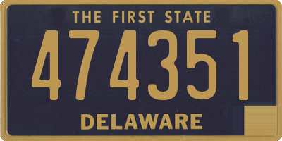 DE license plate 474351