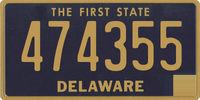 DE license plate 474355