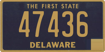 DE license plate 47436