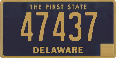 DE license plate 47437