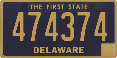 DE license plate 474374