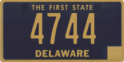 DE license plate 4744