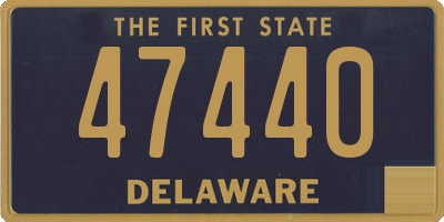 DE license plate 47440