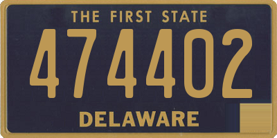 DE license plate 474402