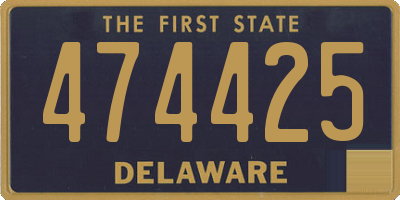 DE license plate 474425