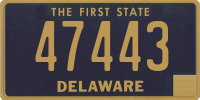 DE license plate 47443